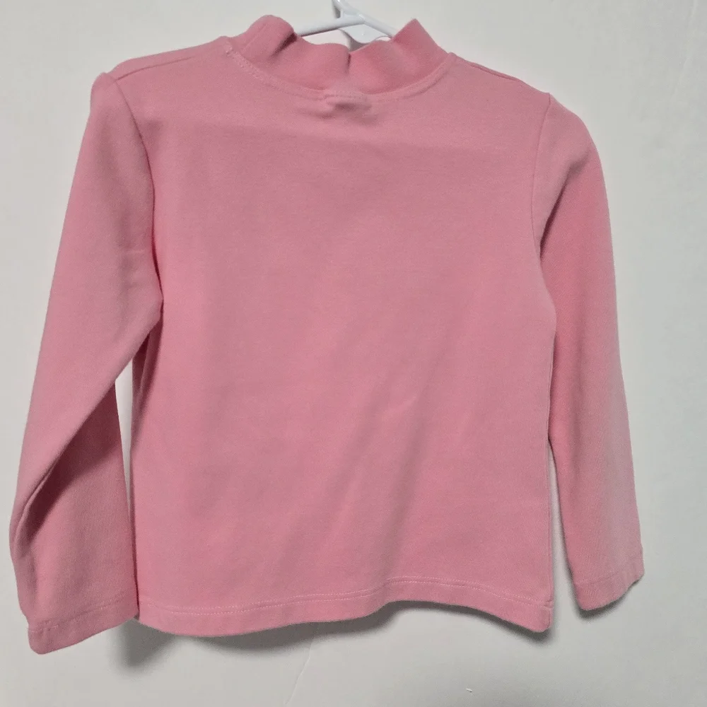 Girls Pink And White Mock Neck Long Sleeve Tops Bundle - Picture 3 of 12